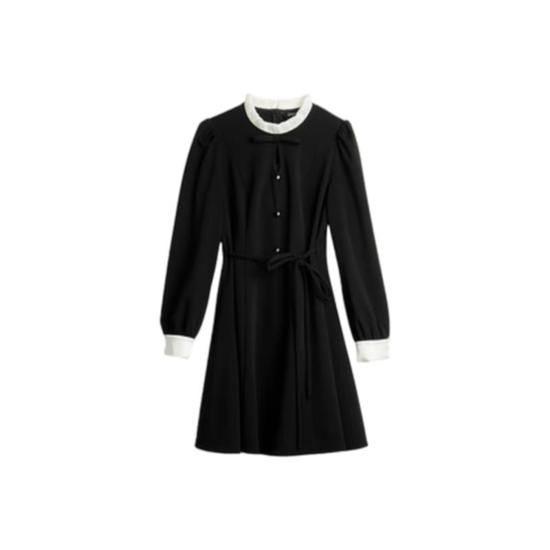 Olrain French Style Color Block Dress