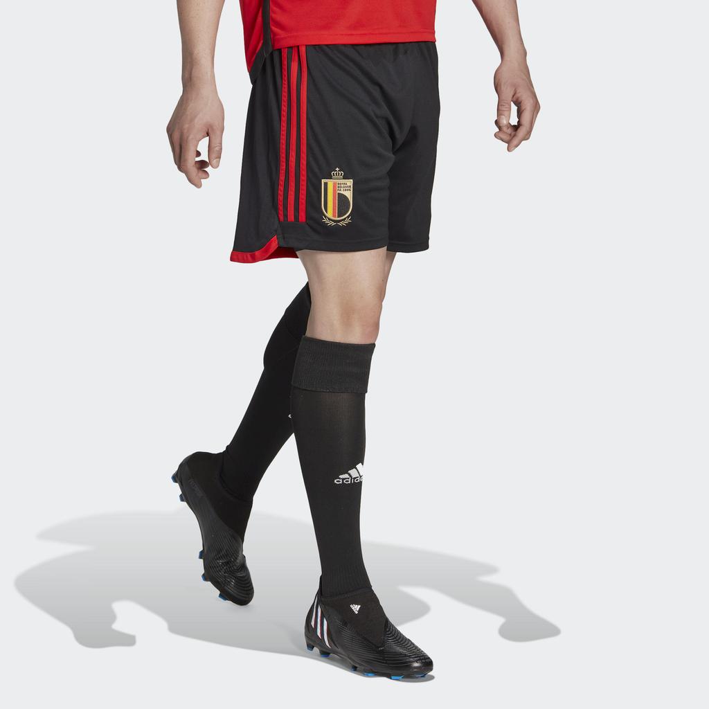 adidas Home 2022 Printed Embroidered Striped Logo Football Shorts Men Shorts Black HD9414