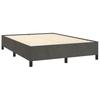 Vidaxl Bed Frame Without Mattress, Dark Gray, 140X200 Cm, Velvet