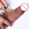 Simulazione Dildo Realistico Prepuzio Scorrevole G Spot Clitoride Stimolare Morbido Dildo Enorme Cazzo Giocattoli
