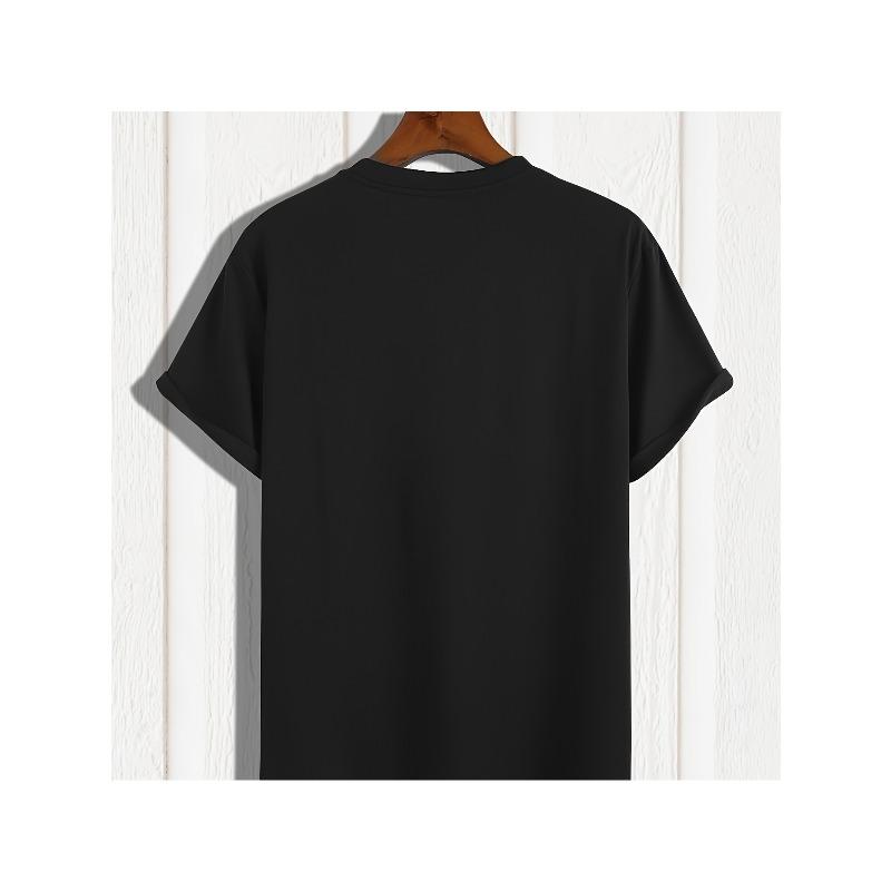 T-shirt Graphique CNA pour Femme Taille Européenne - Noir avec Imprimé Léopard Rose & Motif Électrocardiogramme, Haut Respirant Extensible à Manches Courtes et Col Rond