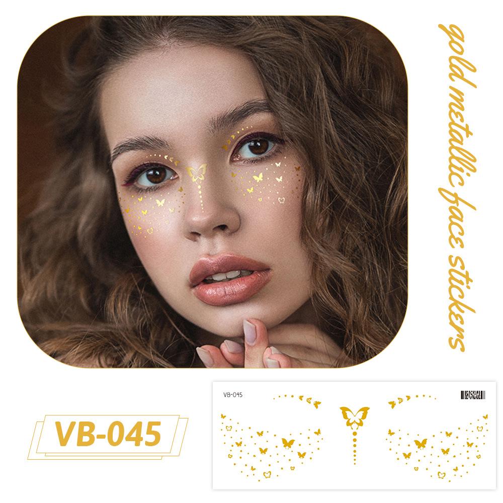 Ruikalong Gold Stamping Face Stickers: Freckle Style, Waterproof, Sweatproof, Eco-friendly