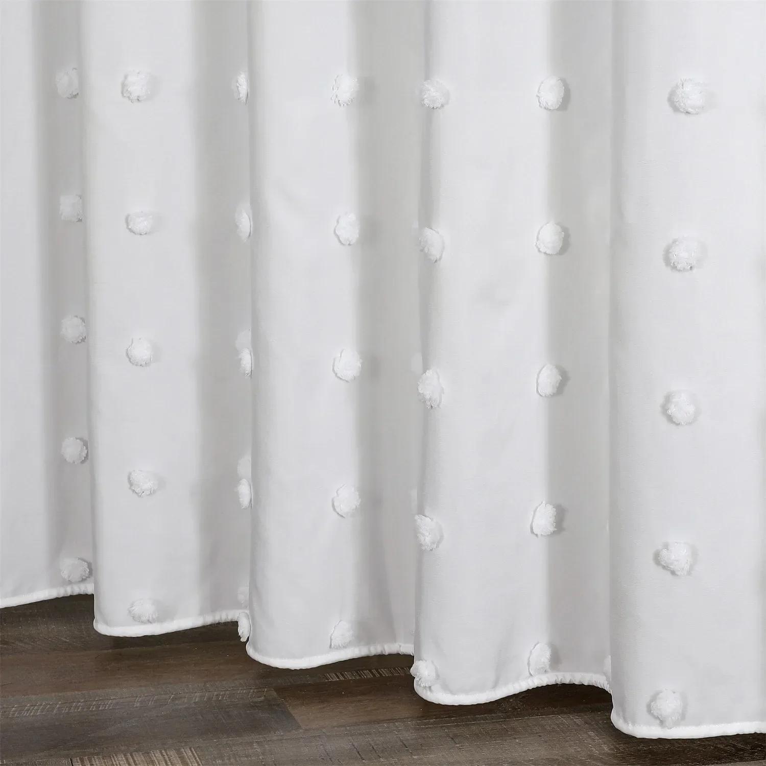 

Водонепроницаемая полиэстеровая ткань для душевой занавески с цветочным узором, гостиничная занавеска для душа, водонепроницаемая и устойчивая к плесени 90x180