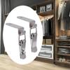 8PCS 90 Degrees Duck-mouth Buckle Hook Lock Stainless Steel Spring Loaded Draw Toggle Latch Clamp Clip Hasp Latch Catch Clasp