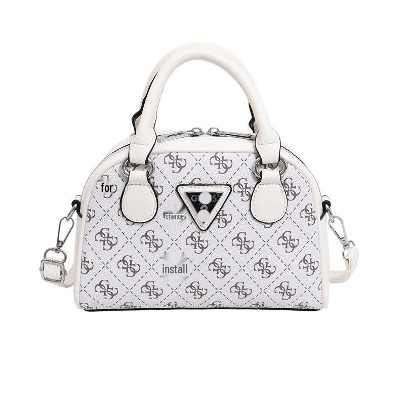 Women's 2025 Cross-border Printed Bowling Bag: European & American Style Versatile Crossbody Handbag