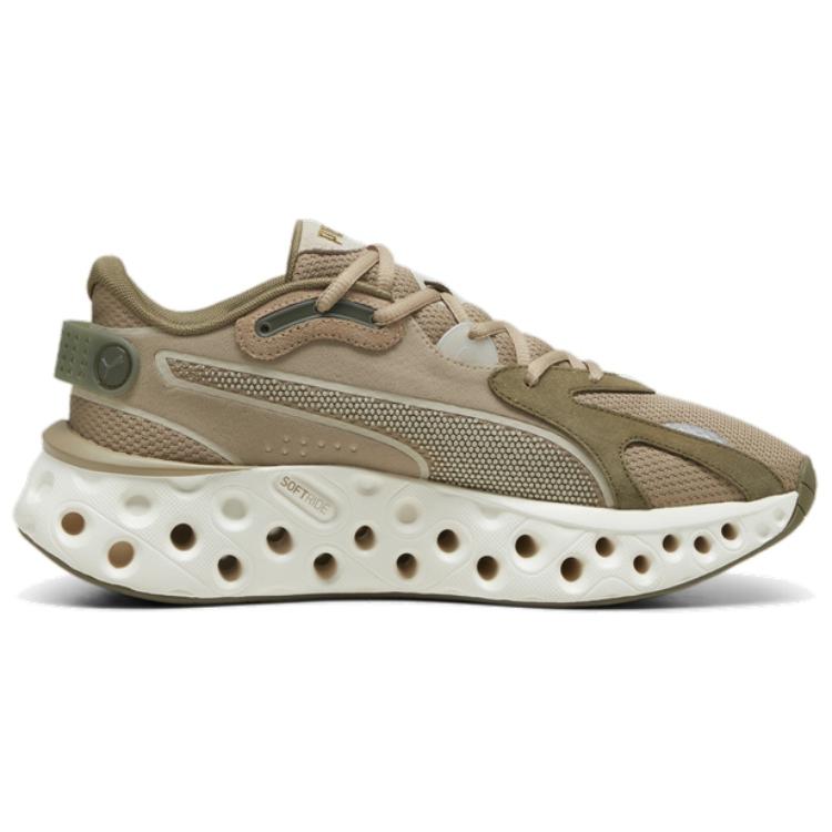 Puma Softride Confortabil Versatil Anti-alunecare Rezistent la uzură Pantofi de alergare casual cu talpă joasă Unisex Adidași Maro Verde Gri 310500-02