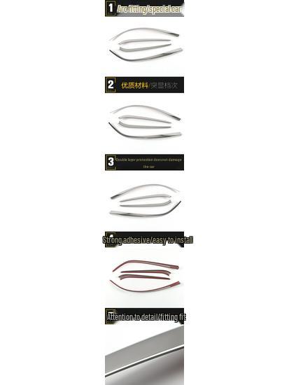 IMAX8 Front Grille and Hood Bumper Trim Strips for 21 Models - Scratch-Resistant Modifications