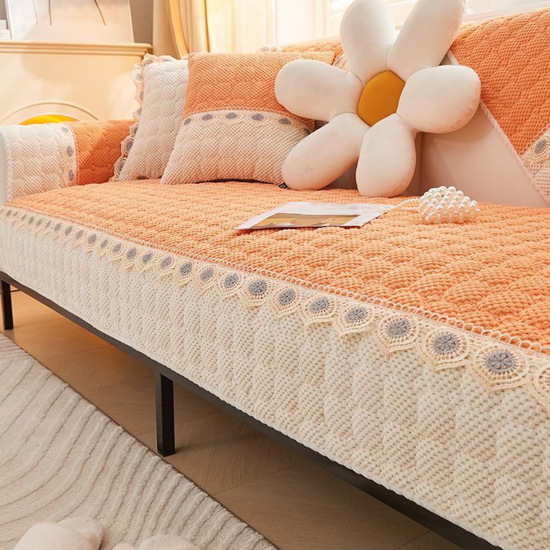 

Вельветовая подушка для дивана универсальная для всех сезонов, подушка для сиденья нескользящий всеобъемлющий чехол для дивана, новая ткань для подушек осень и зима 90*210cm