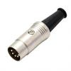 Metallgehäuse 5-Pin-DIN-Stecker, Stecker MIDI-Stecker für Tastatur-Datenkabel-Ersatz, Musikproduktion und Live-Setups