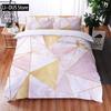 Gorgeous White Gold Marble Pattern Bedding Set Modern Duvet Cover Sets Comforter Bed Fashion Luxury Adults Bedroom Decorating