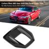 Tbest Stelvio,Gear Shift Head Gear Shift Accessories Carbon Fiber Abs Gear Shift Box Panel Cover Trim for Giulia 2017-2018