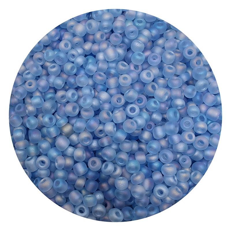 Premium 3mm Frosted AB Seed Beads for Handmade DIY Jewelry