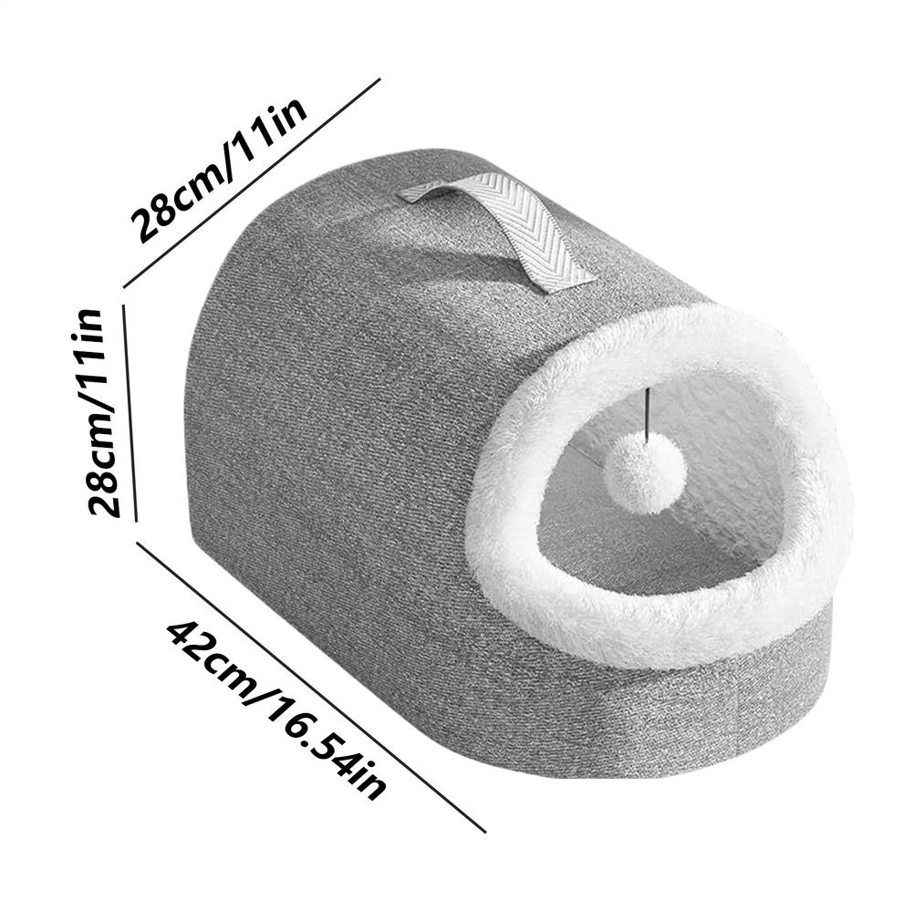 

Cat Sleeping Nest Pet Kitten Winter Warming Cave Fully Enclosed Comfortable Sleeping House pet supplies for All Pets