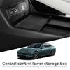 For Xpeng P7/P7i 2025 2025 TPE Center Console Lower Storage Box Auto Tray Organizers Tidying Car Interior Accessories Black