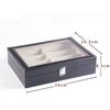 Nexxxly Reading and Eyeglasses Collection PU Simple Sunglasses Eyeglass Storage Eyeglass Large Small Organizer Holds 8 Sunglasses, Eyeglasses,
