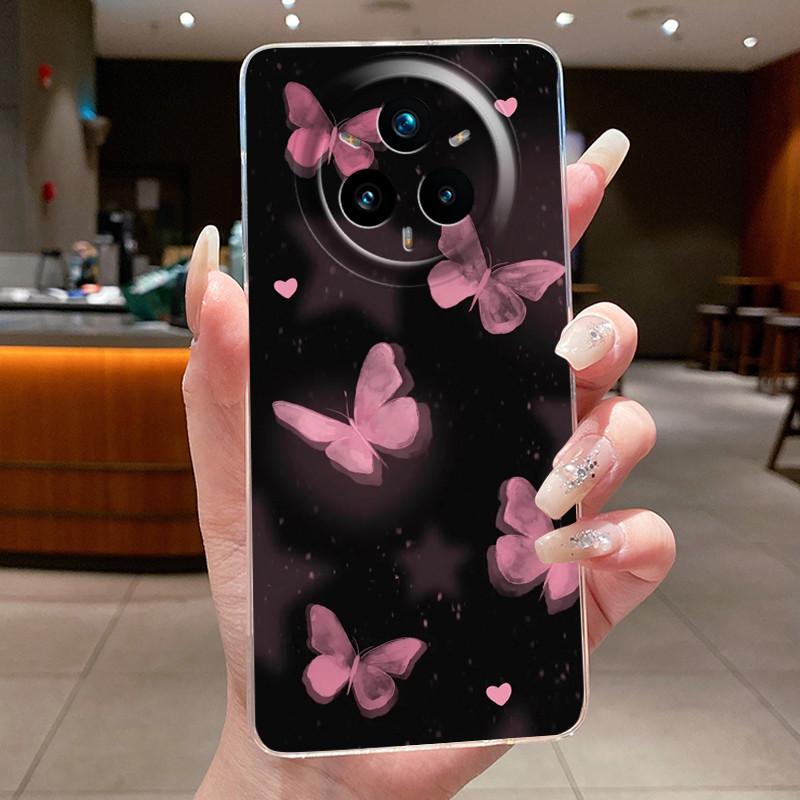 For Realme 14 Pro Plus 5G Case Luxury Flower Soft Slim TPU Phone Housing For Realme 14 Pro 14Pro+ Funda Transparent Back Covers