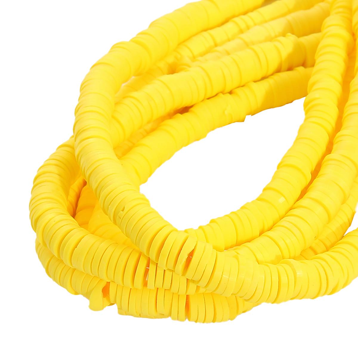 

350 шт., плоские круглые полимерные глиняные чипсы ручной работы, свободные разделительные бусины для изготовления ювелирных изделий «сделай сам», ожерелья, браслета 6mm