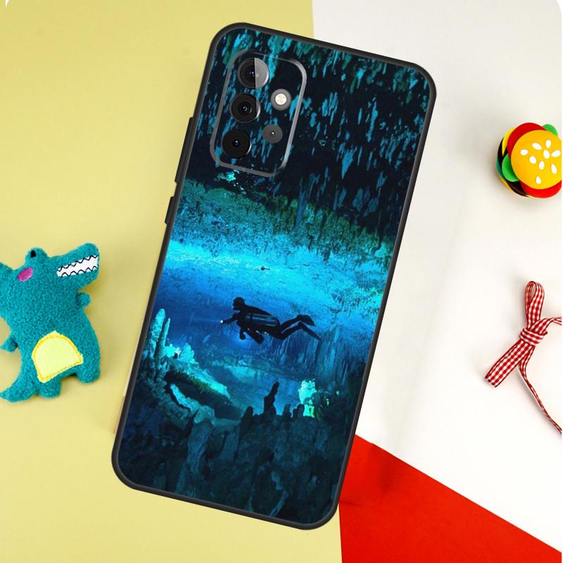 

Чехол для телефона Samsung Galaxy A05 A06 A16 A54 A34 A14 A55 A35 A15 A53 A33 A13 A22 A32 A52 с изображением дайвера Samsung A25