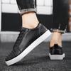 Street Trend Men's Casual Shoes Rivets Mens Board Shoes Vulcanize Shoes  New Design Male Flats Genuine Leather Sneakers