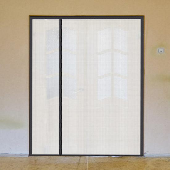 Left Right Side Opening Wide Magnetic Screen Door Scratch-Resistant Universal Fit Easy To Install Magnetic Closure Sliding Mesh French Door Screen