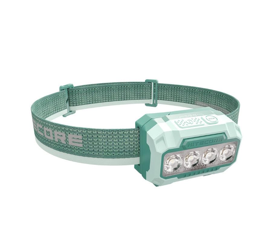 

Налобный фонарь Nitecore HA23 UHE на батарейке AAA, 600 люмен, с питанием, (Миртл Грин)