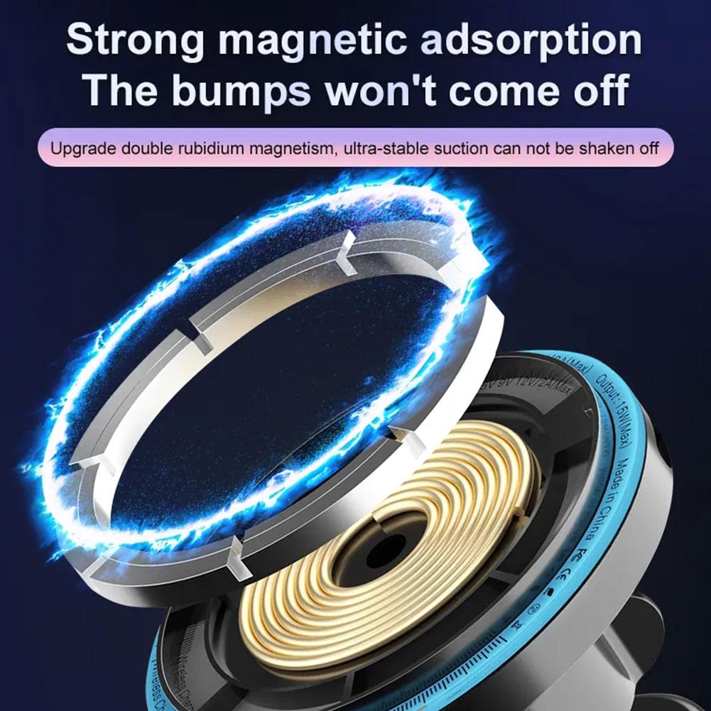 Magnetic Wireless Charger Car Holder For Macsafe Max Pro Fast 2A Wireless 15W 14 Mount C W6D6