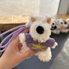 West Highland Plush Toy Dog Pendant Wearing Sweater With Heart Motif Gift For