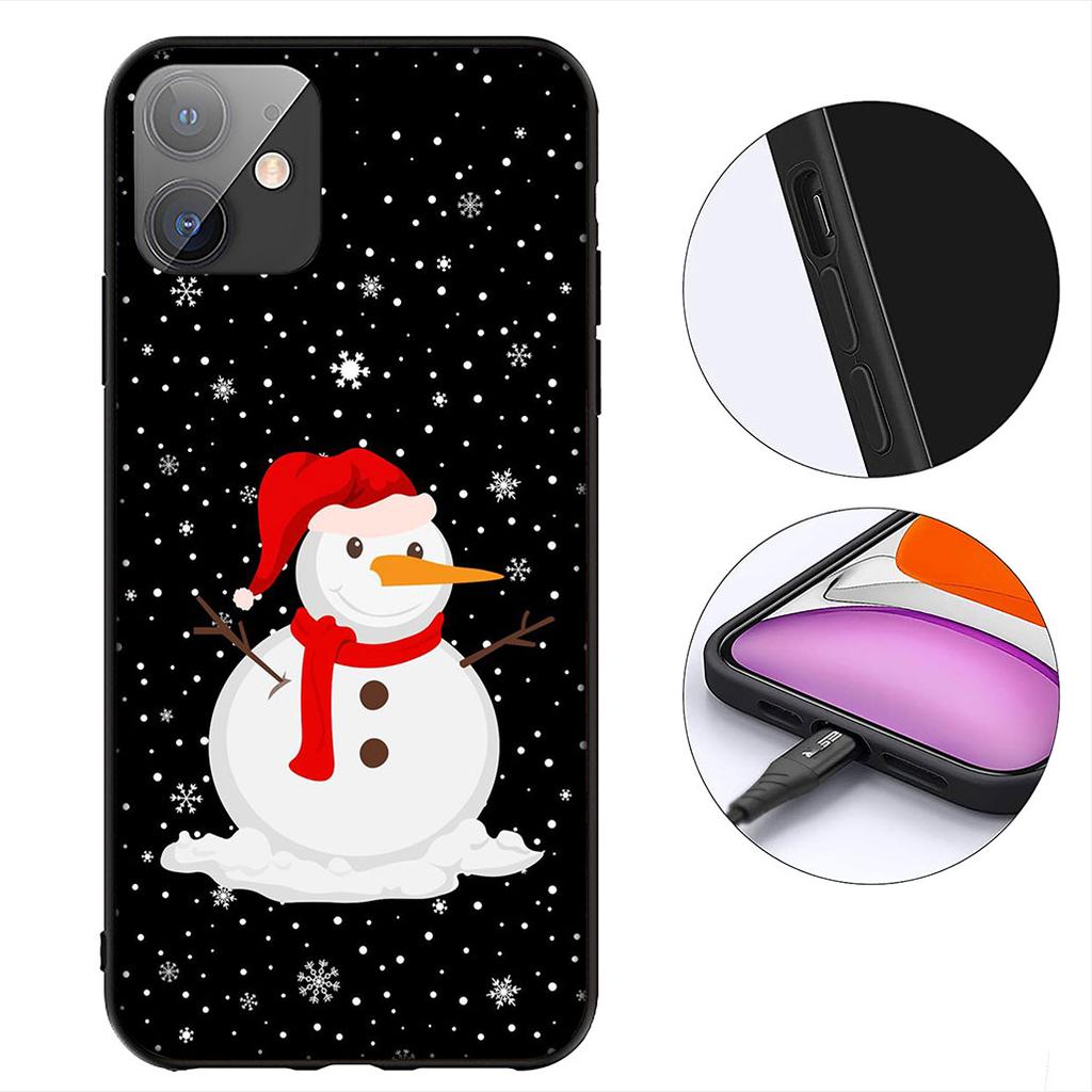 Snowman Merry Christmas Snow Tree Deer Gift Cover for Samsung Galaxy S25 Edge S24 S23 FE Plus Ultra A16 A15 A55 A57 5G Case