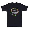 Plant Powered Funny Vegan Plant Based Vegetarian Graphic Vintage Men's T-Shirt