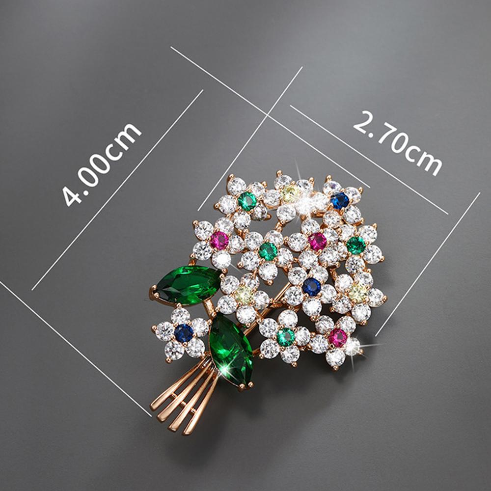 Vintage Flower Rhinestone broszka złota szpilka kryształowe broszki biżuteria prezenty ślubne