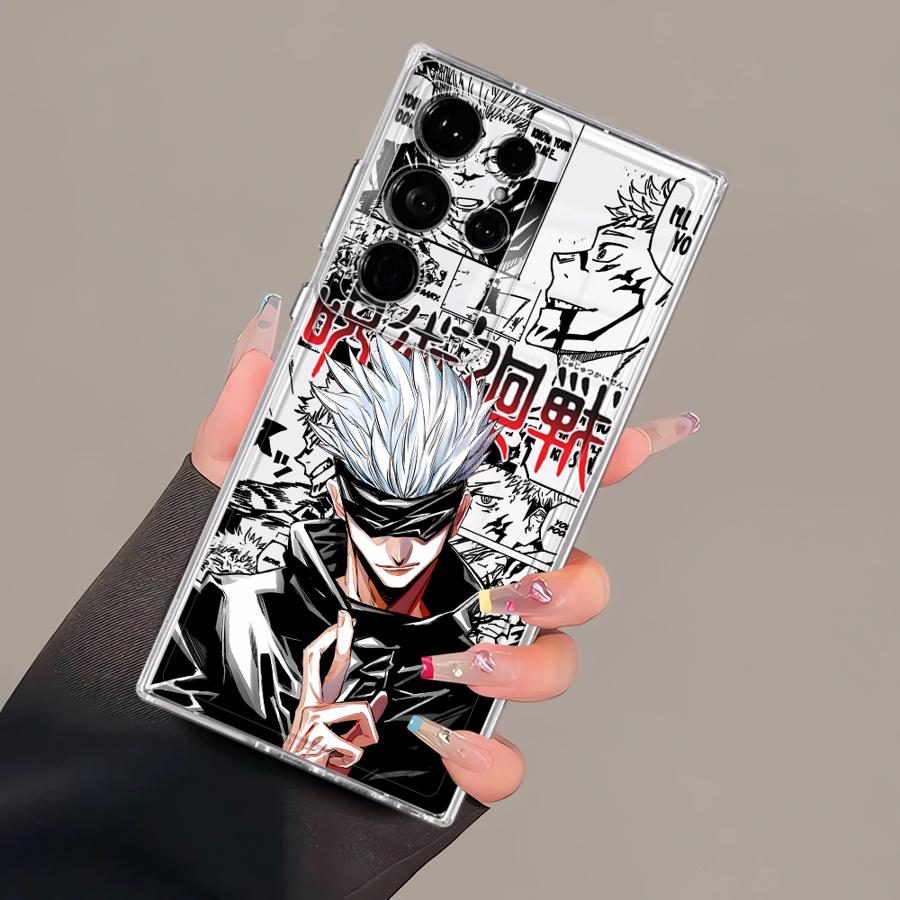 

Case for Samsung Galaxy S26 S23 Ultra S22 FE Note 20 Ultra 10 S20 Plus S25 Edge S24 S21 Phone Cover J-Jujutsus K-Kaisens Galaxy S25 Edge