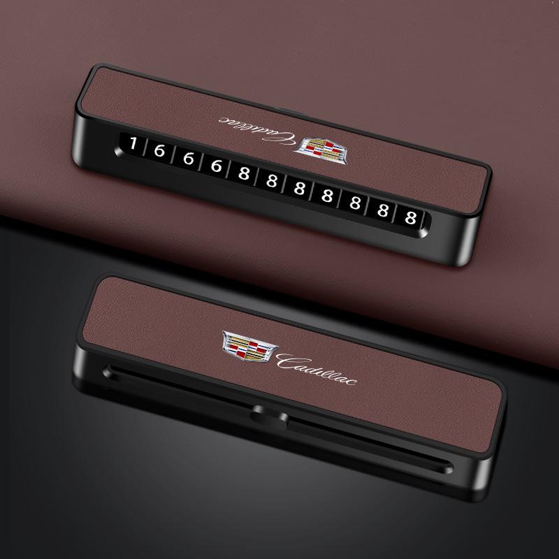 Cadillac XT5/XT4/XTS Temporary Parking Phone Number Plate for Men and Women