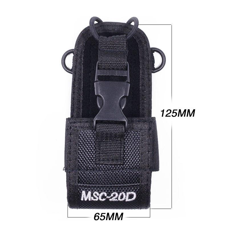 1 Set Two Way Radio Case With Adajustable Shoulder Strap Nylon Walkie Talkie Holder Pouch Bag For Uv-5R Bf-888S