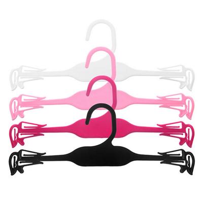 10Pcs Plástico Roupas Sutiã Roupa Interior Cabide Guarda-roupa Closet Secagem Rack Organizador