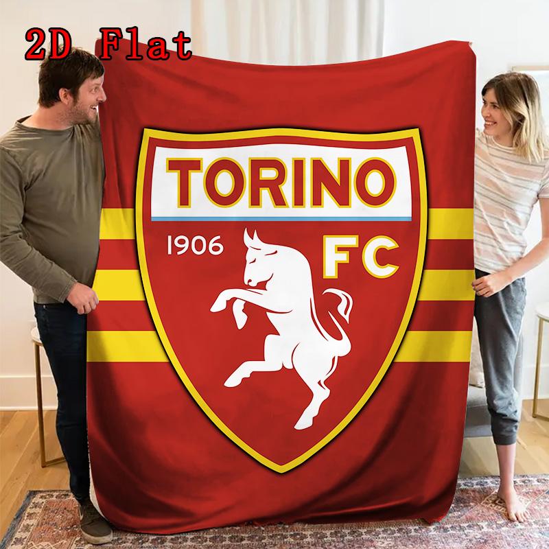 Torino 2D Flat Pattern Flannel Blanket High Quality All Seasons Warmth and Comfort Perfect for Christmas Gifts.