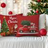 Festive Christmas Cushion Covers - Classic Santa & Red Truck Designs | Decor For Holiday Home & Sofa Decorations