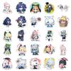 50 Q-Version Blue Archive Anime Sticker Sheets for Notebooks, Scooters, Speakers, and DIY Decor.