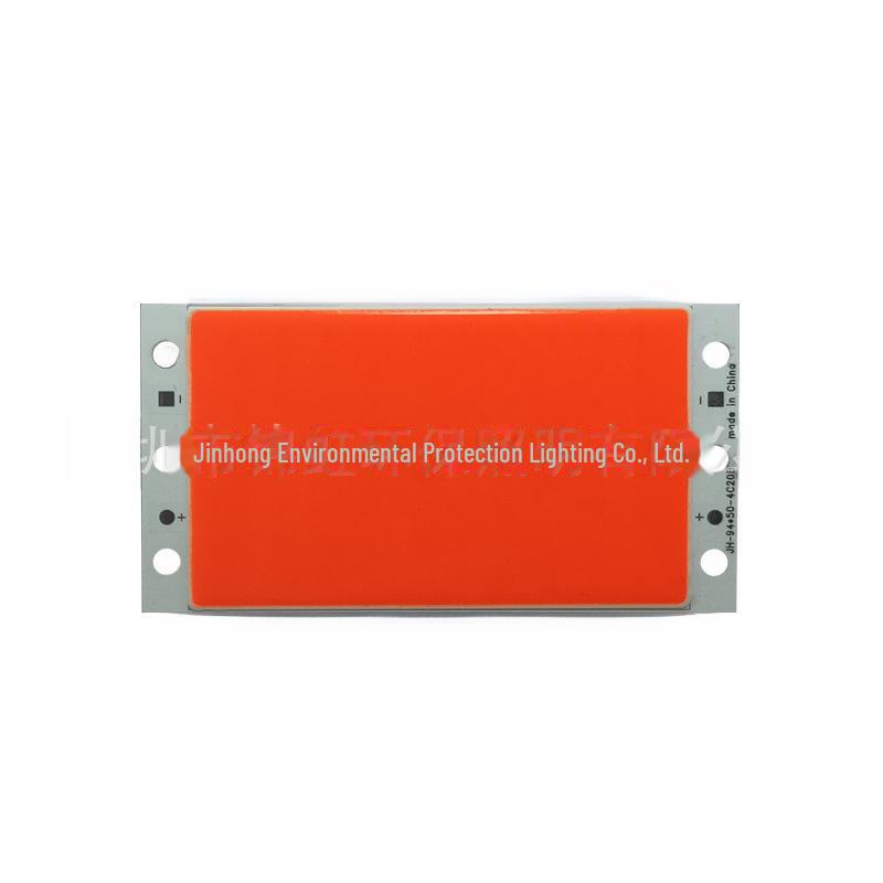 94x50mm 20W 12V COB LED Light Board - Square White & Red Light Source
