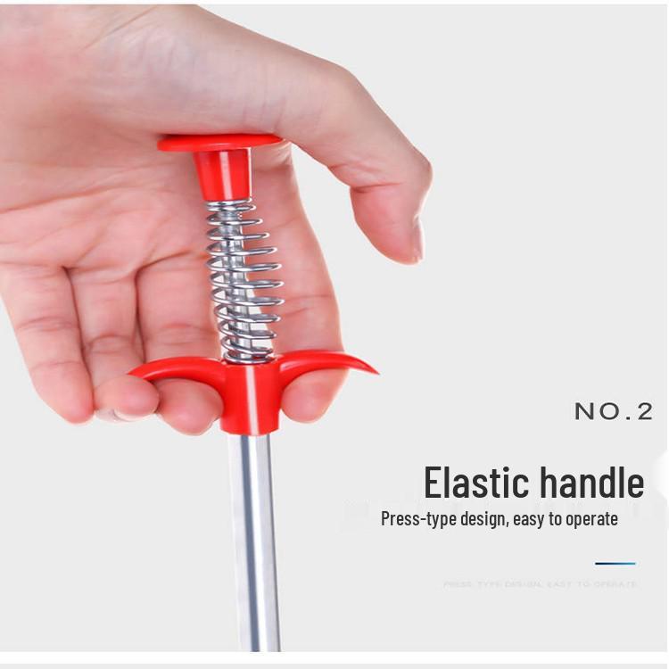 Sewer, Toilet, Pipe Four-Claw Grabber Unclogging Tool