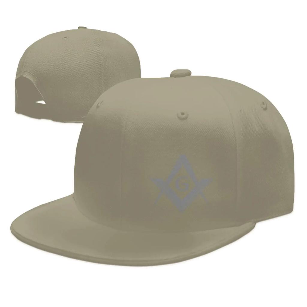 Verstellbare Baseballkappe Trucker-Kappe Unisex/Unisex/Damen - Freimaurer Logo Quadrat und Zirkel 1 Schwarz