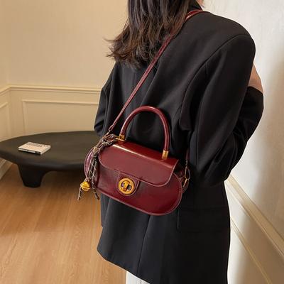 Retro High-end Portable Small Bag Women's Bag 2025 New Simple Small Square Bag Versatile Shoulder Messenger Bag
