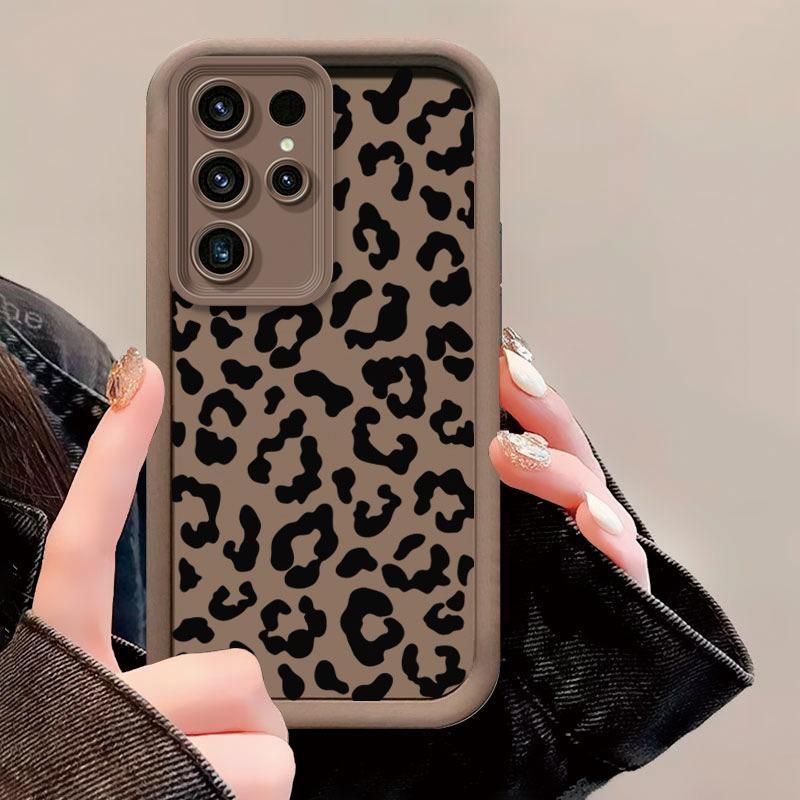 Etui na telefon z wzorem panterki, pasujące do Samsung do galaxy S26 S25 S24 S23 S22 S20 FE Ultra Plus 5G, odporna na upadki tylna osłona