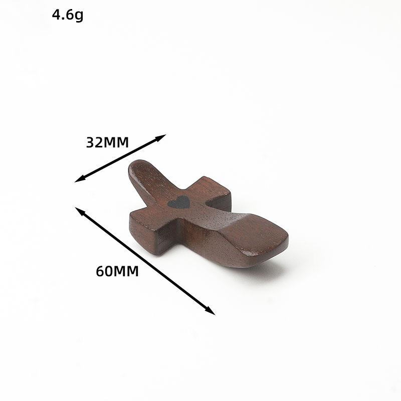 1pcs Wooden Cross Handheld Prayer Cross Small Christian Prayer Cross Encouragement Gift