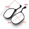 1 Pair 8mm M8 Rearview Mirrors Rear Convex Mirrors For 4-Wheel All-Terrain Vehicles Motorcycle Parts Accessories