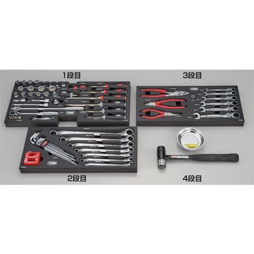 TONE TSAT353BK Tool Set, 9.5mm (3/8") Drive, Black, 69 Pieces