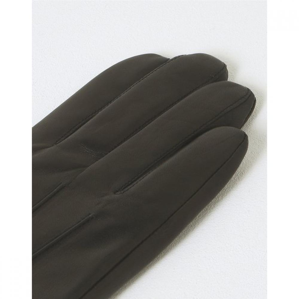 Dcgv3f177bk [men S gloveS] Black SheepSkin Knitted Shibori gloveS