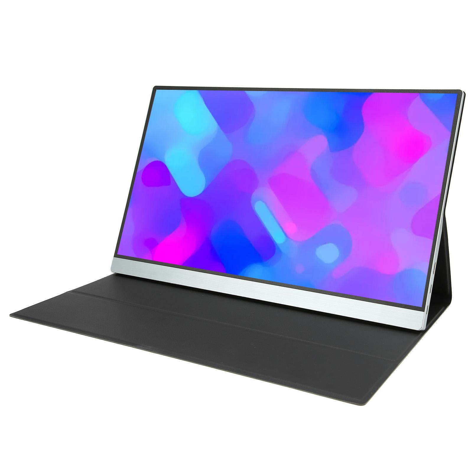 

15,6-дюймовый монитор FHD 4K IPS Mode Функция проекции Портативный игровой монитор с кожаным чехлом EU Plug