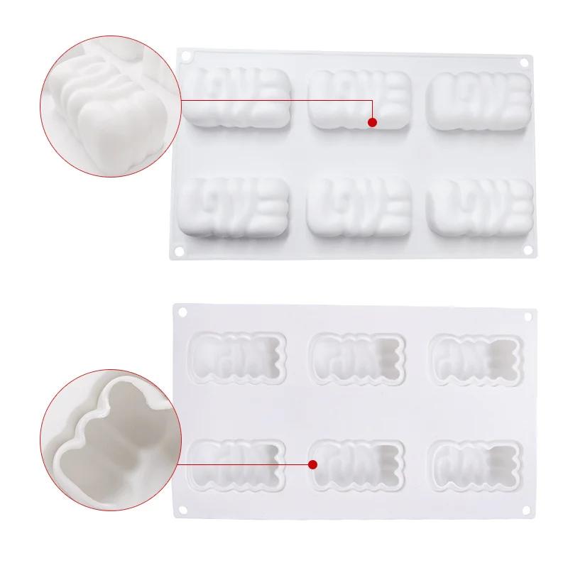 LOVE 3D Letter Silicone Mold, DIY Soap Clay Tool Mold