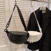 Men's and women's chest bags, casual dumpling bags, 2025 new trendy cool sports versatile one-shoulder crossbody bags, high-end waist bags for women