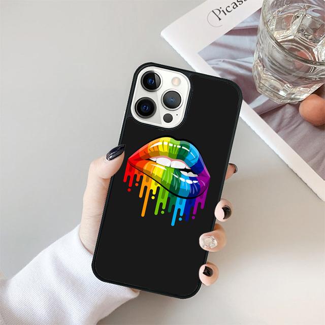 Gay Lesbian LGBT Rainbow Pride Phone Case Cover For iPhone 17 Air 15 16 Pro Max 14 13 12 11 Pro Max Plus Coque